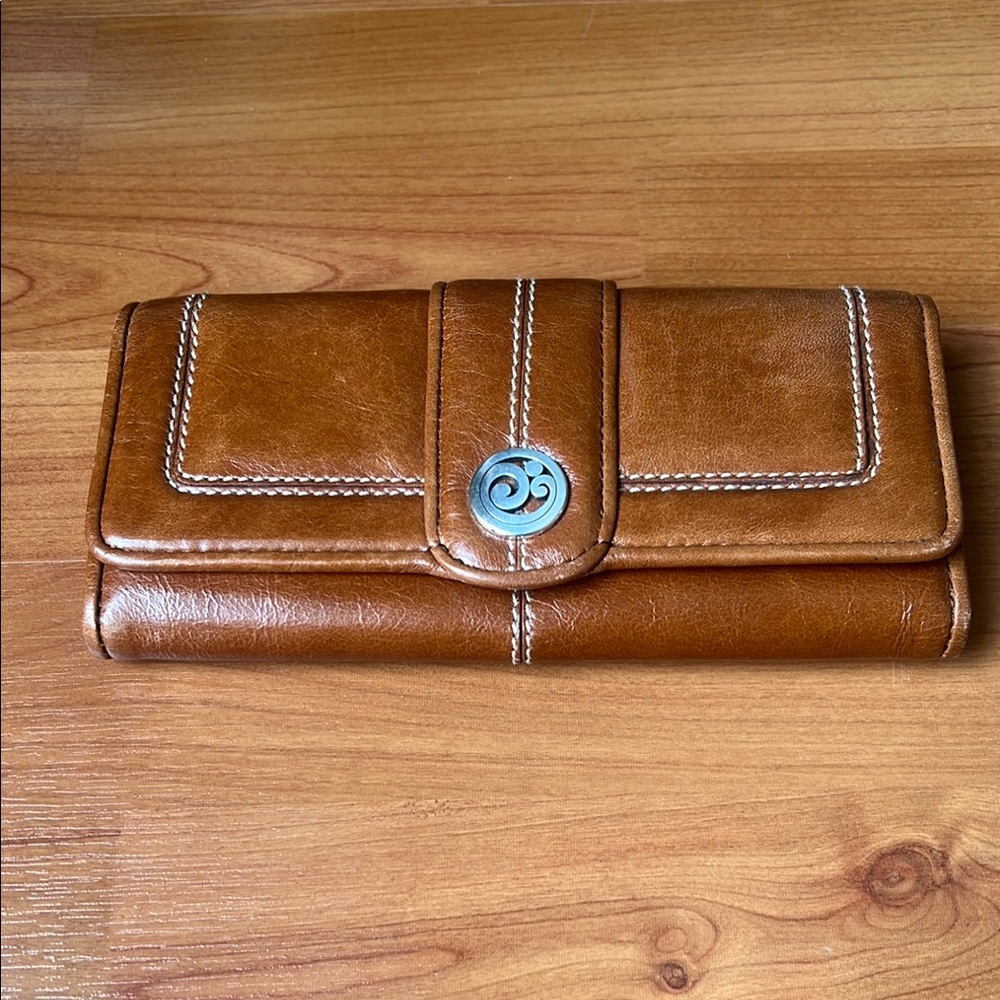 Brighton Trifold Tan Leather Wallet